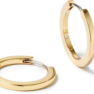 Trendy Huggie Hoop Earrings for Women - 14K Gold Plated or Sterling Silver Hoop